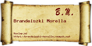 Brandeiszki Morella névjegykártya