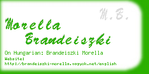 morella brandeiszki business card